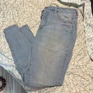 Light wash jeans
